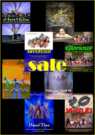 Instructional Christian Worship and Praise Dance Videos - Glorious, Shackles, I Need Thee, Please Walk Beside Me, Sovereign, Here I Am, Only Getting Started, Treasure of Jesus